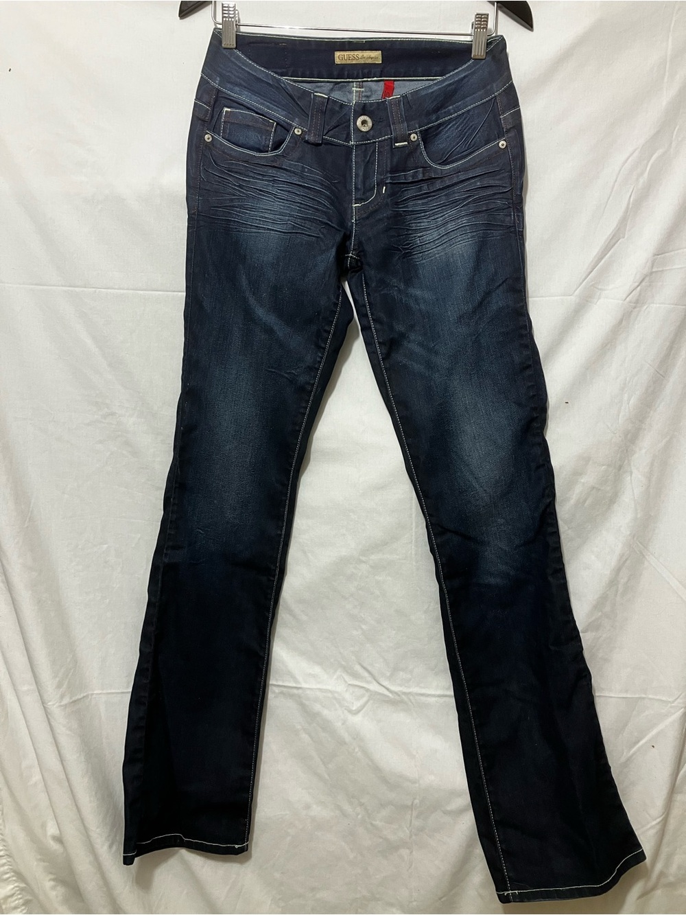Guess Indigo Flare Jeans with Subtle Whiskering